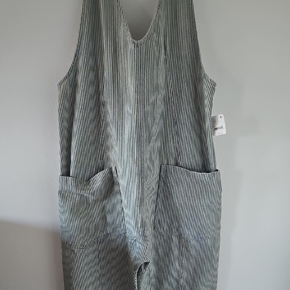 ●●FREE PEOPLE "HIGH ROLLER" OVERALLS/JUMPSUIT SIZE L NWT●● - Picture 5 of 10